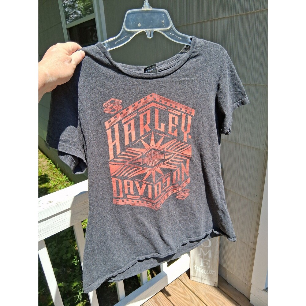 453 Harley Davidson T-Shirt Women's Gray Medium 2022